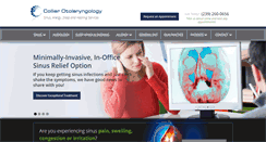 Desktop Screenshot of collierotolaryngology.com