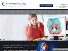 Tablet Screenshot of collierotolaryngology.com